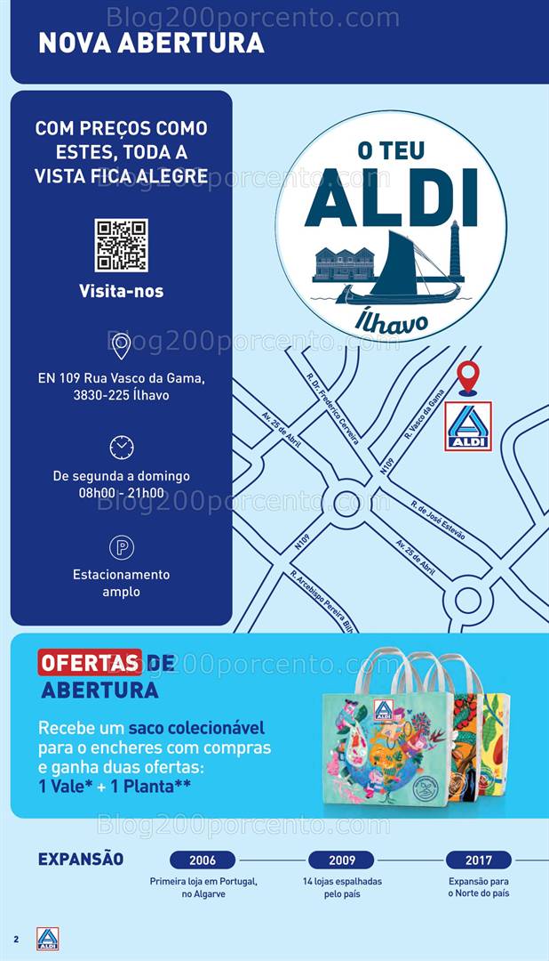 Antevisão Folheto ALDI Abertura Ílhavo Promoções de 14 a 20 maio
