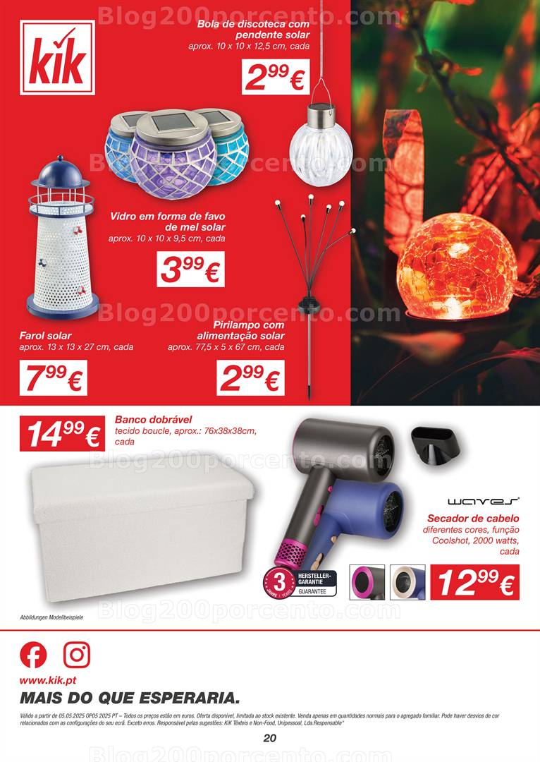 Antevisão Folheto KIK Promoções a partir de 5 maio casa