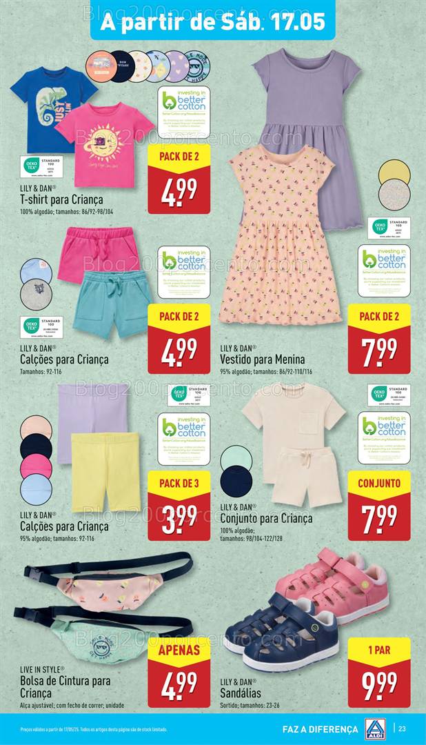 Antevisão Folheto ALDI Achados Promoções de 17 a 20 maio achados