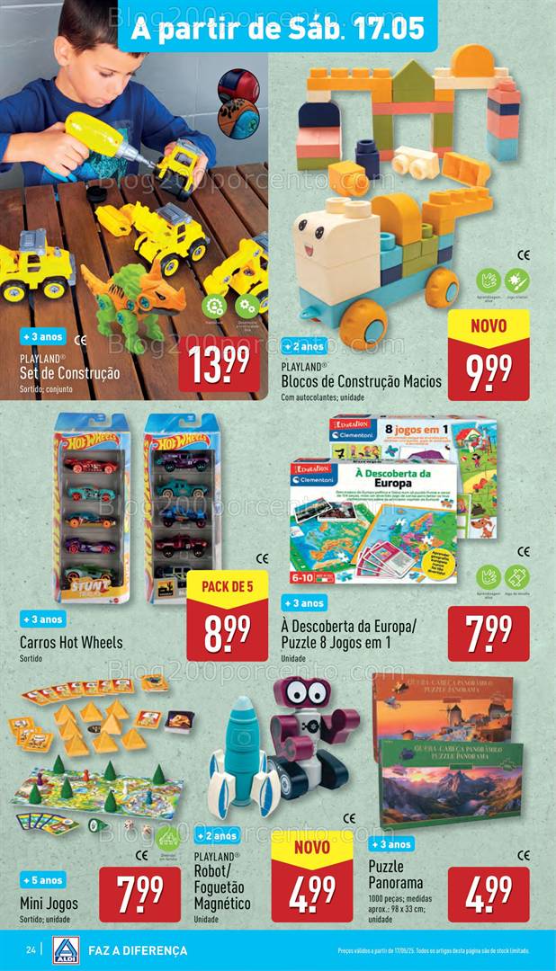Antevisão Folheto ALDI Achados Promoções de 17 a 20 maio achados