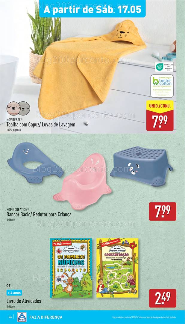Antevisão Folheto ALDI Achados Promoções de 17 a 20 maio achados