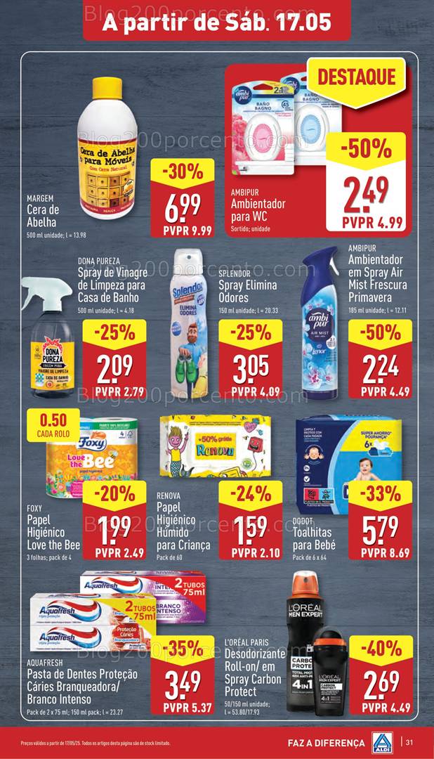 Antevisão Folheto ALDI Promoções de 14 a 20 maio all