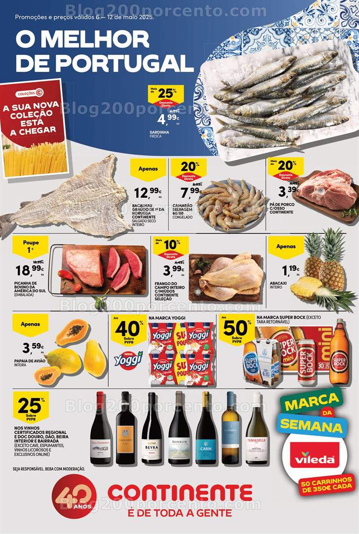 Antevisão Folheto CONTINENTE Bom Dia Promoções de 6 a 12 maio