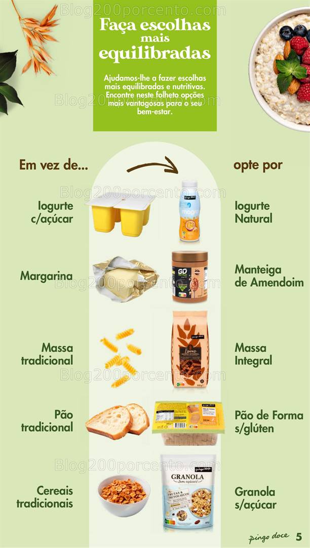 Antevisão Folheto PINGO DOCE escolhas Equilibradas Promoções de 6 a 19 maio