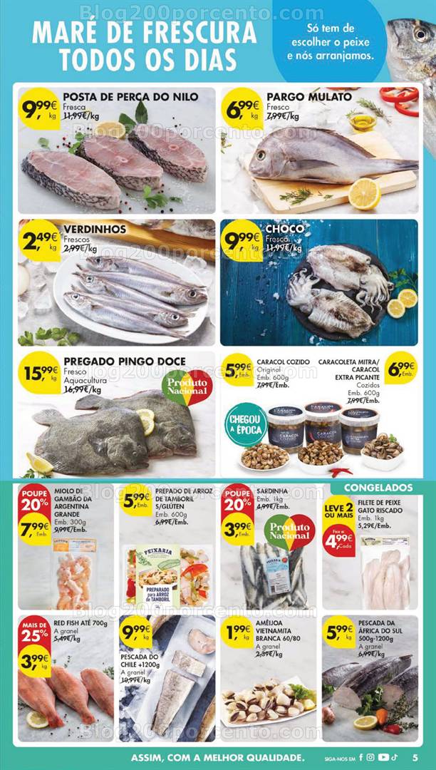 Antevisão Folheto PINGO DOCE Frescos da Semana Promoções de 6 a 12 maio frescos