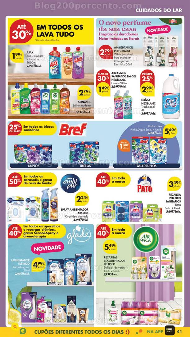 Antevisão Folheto PINGO DOCE Higiene e Limpeza Promoções de 6 a 12 maio higiene