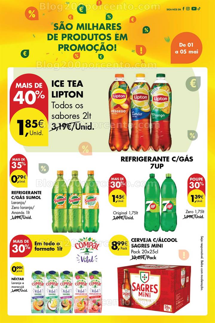 Antevisão Folheto PINGO DOCE Especial 1 de maio - só de 1 maio 