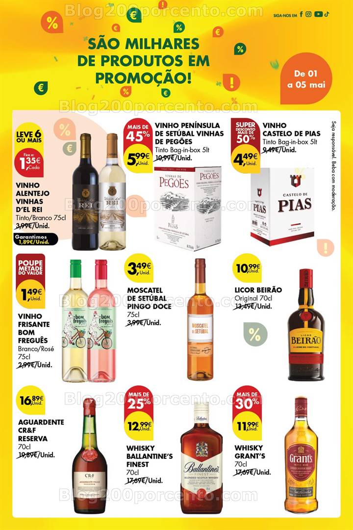 Antevisão Folheto PINGO DOCE Especial 1 de maio - só de 1 maio 