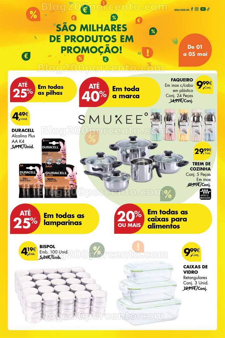 Antevisão Folheto PINGO DOCE Bazar Especial 1 de maio -1 a 5 de maio bazar