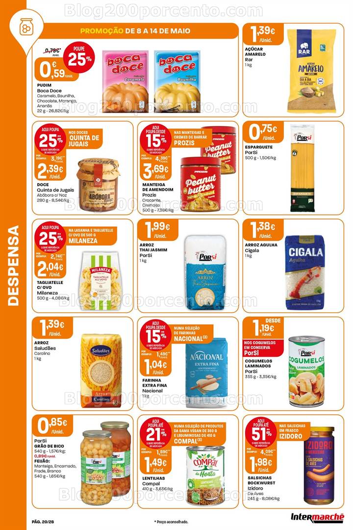 Antevisão Folheto INTERMARCHÉ Super Promoções de 8 a 14 maio all