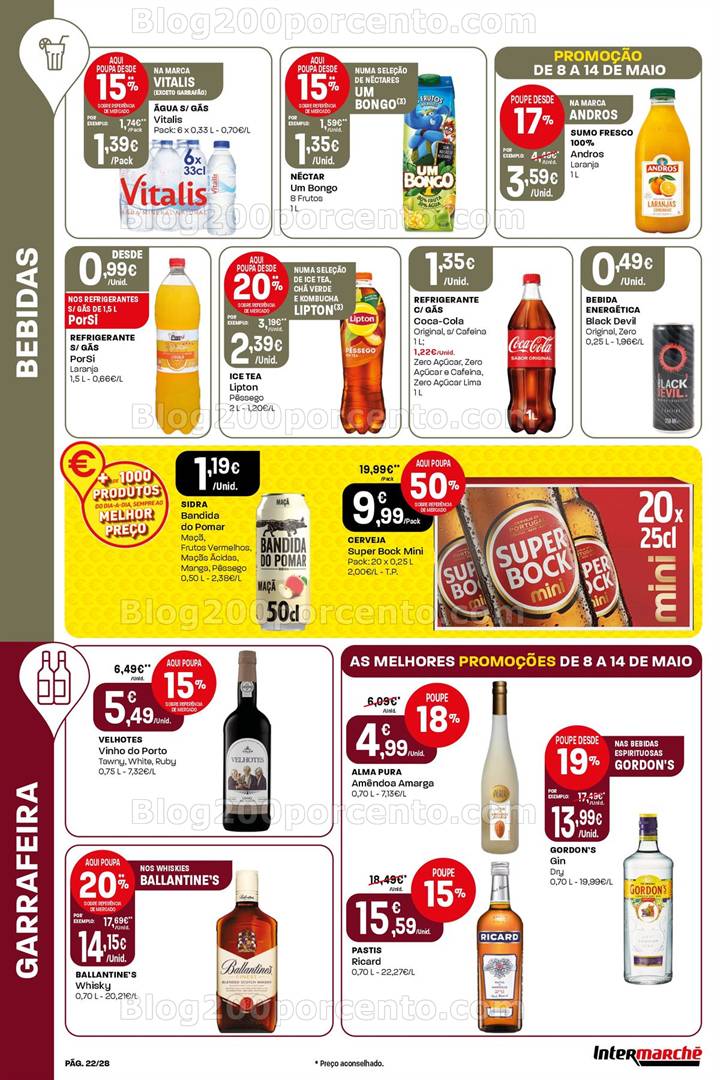 Antevisão Folheto INTERMARCHÉ Super Promoções de 8 a 14 maio all