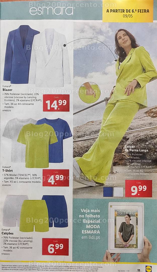 Antevisão Folheto LIDL Bazar Promoções de 9 a 15 maio moda