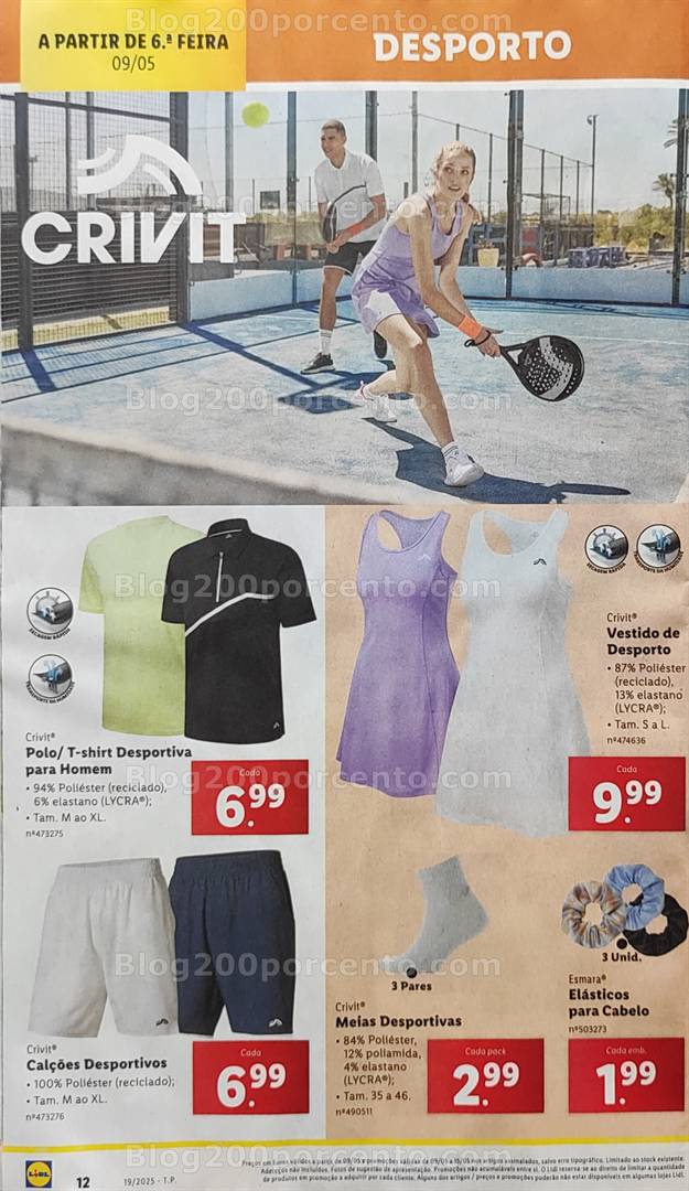 Antevisão Folheto LIDL Bazar Promoções de 9 a 15 maio desporto
