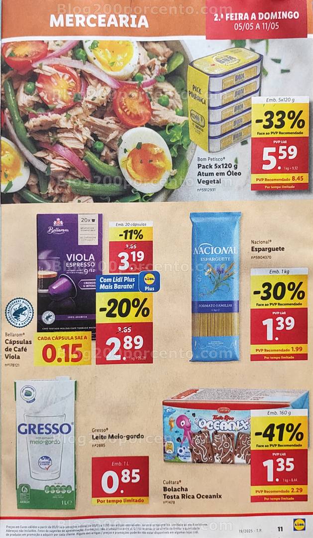 Antevisão Folheto LIDL Promoções de 5 a 11 maio all