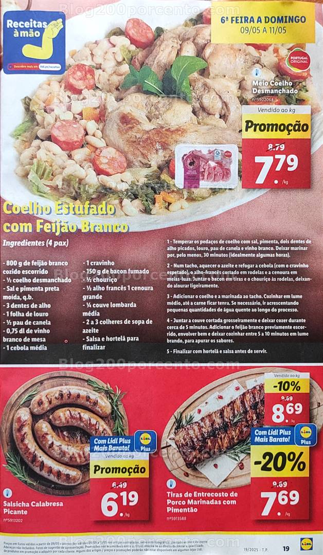 Antevisão Folheto LIDL Promoções Fim de Semana - 9 a 11 maio fim de semana