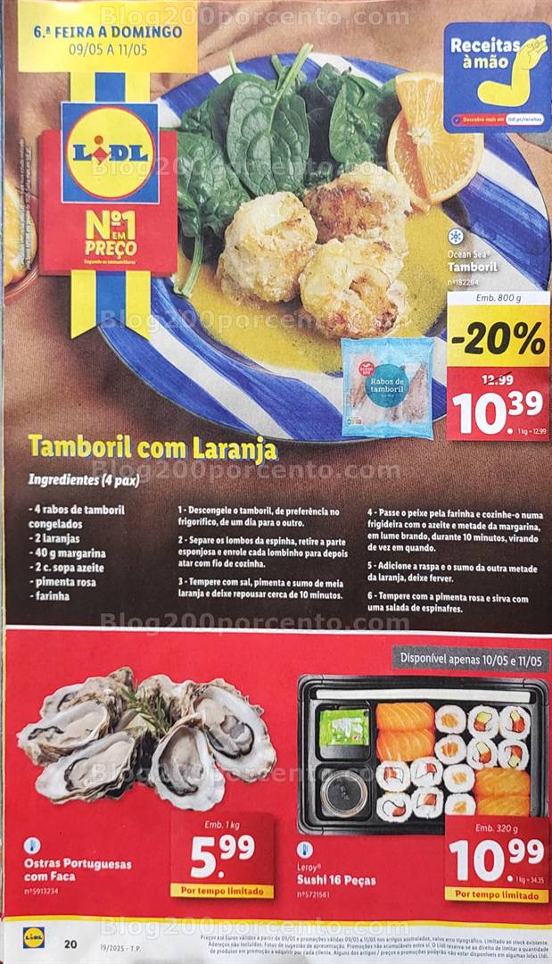 Antevisão Folheto LIDL Promoções Fim de Semana - 9 a 11 maio fim de semana