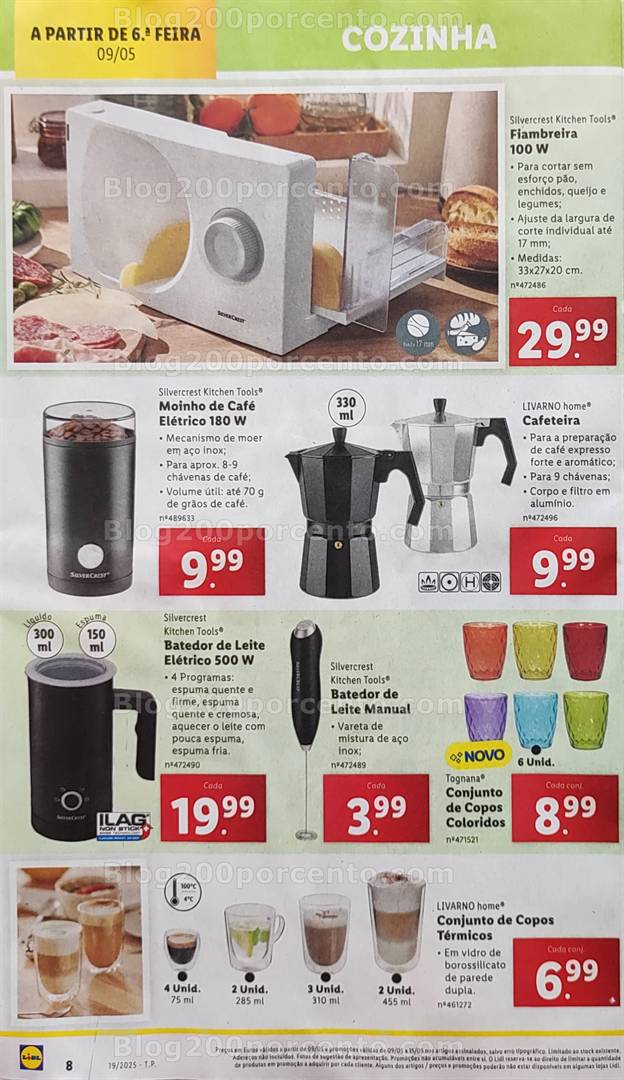 Antevisão Folheto LIDL Bazar Promoções de 9 a 15 maio cozinha