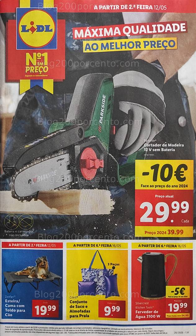 Antevisão Folheto LIDL Bazar Promoções de 16 a 22 de maio baixa de preços