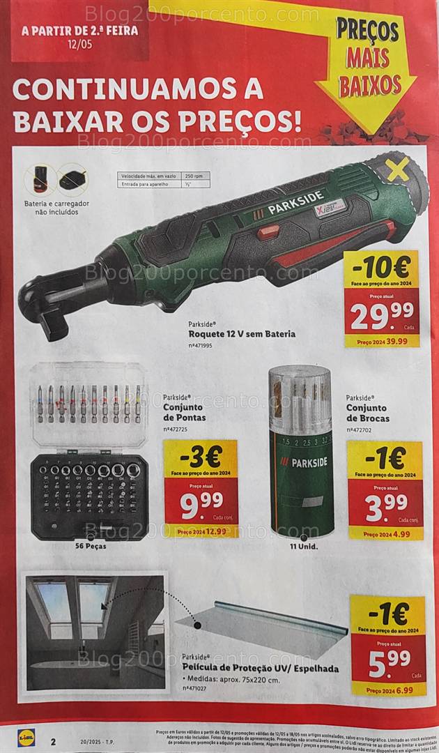 Antevisão Folheto LIDL Bazar Promoções de 16 a 22 de maio baixa de preços