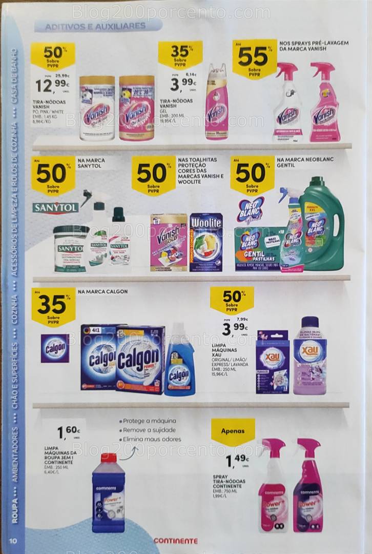 Antevisão Folheto CONTINENTE Limpeza Promoções de 13 a 25 maio
