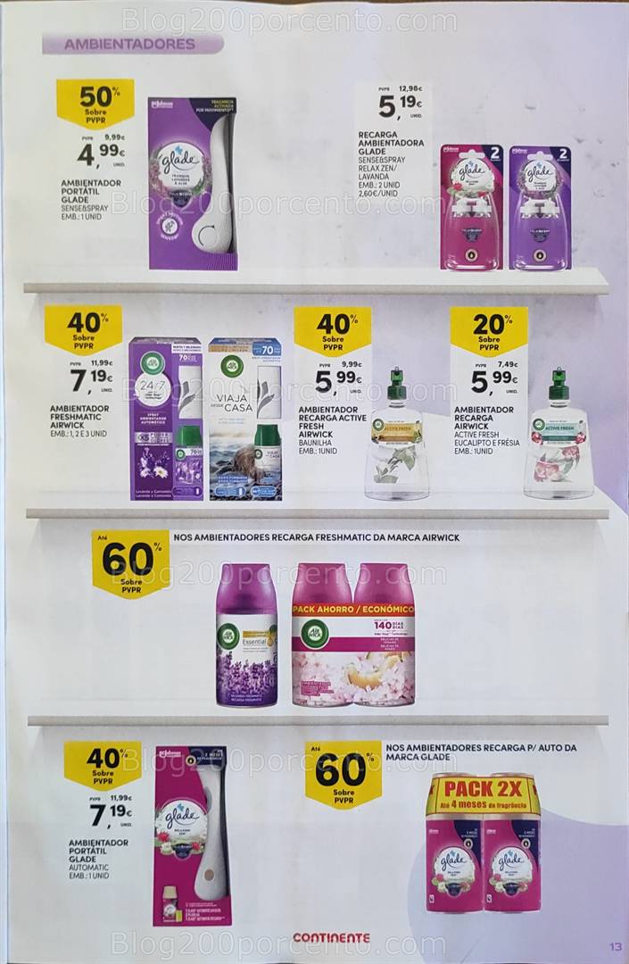 Antevisão Folheto CONTINENTE Limpeza Promoções de 13 a 25 maio