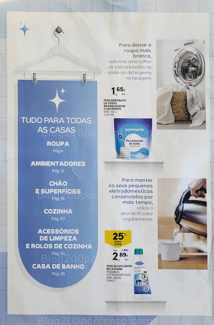 Antevisão Folheto CONTINENTE Limpeza Promoções de 13 a 25 maio