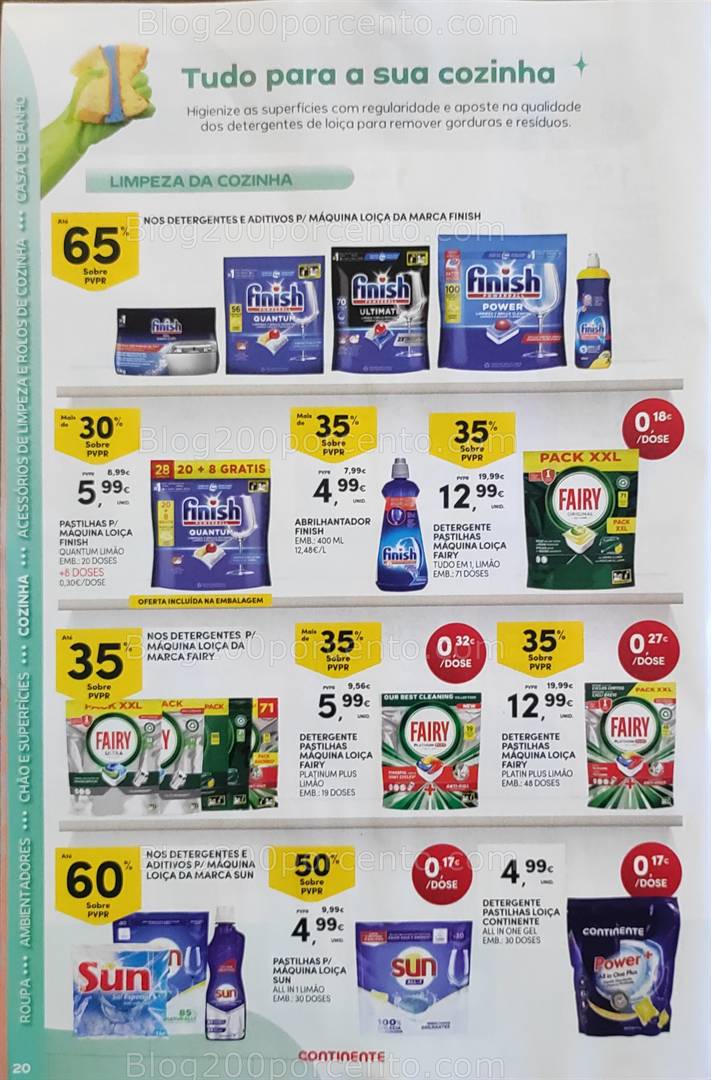 Antevisão Folheto CONTINENTE Limpeza Promoções de 13 a 25 maio