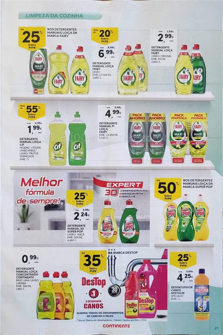 Antevisão Folheto CONTINENTE Limpeza Promoções de 13 a 25 maio