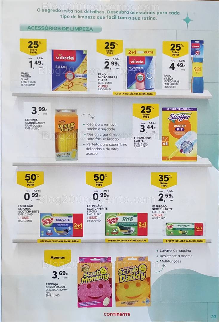 Antevisão Folheto CONTINENTE Limpeza Promoções de 13 a 25 maio