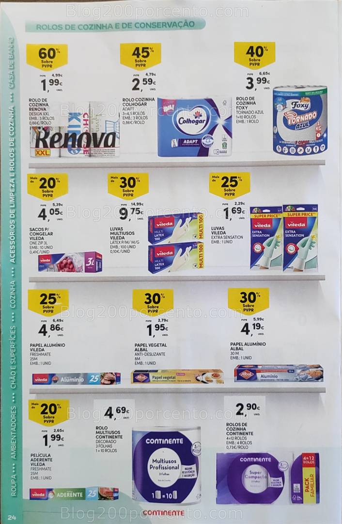 Antevisão Folheto CONTINENTE Limpeza Promoções de 13 a 25 maio