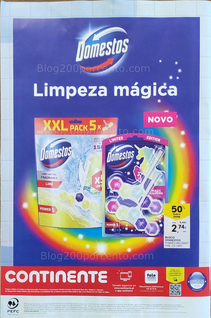 Antevisão Folheto CONTINENTE Limpeza Promoções de 13 a 25 maio