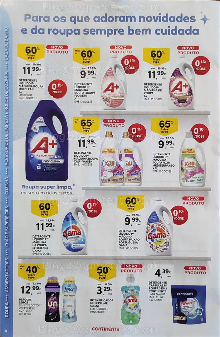 Antevisão Folheto CONTINENTE Limpeza Promoções de 13 a 25 maio