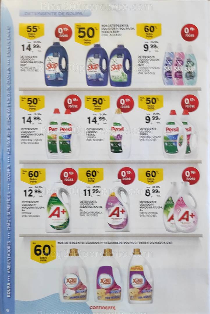 Antevisão Folheto CONTINENTE Limpeza Promoções de 13 a 25 maio