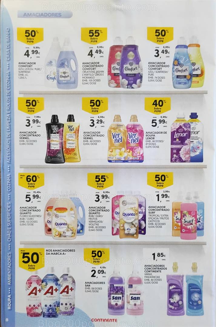 Antevisão Folheto CONTINENTE Limpeza Promoções de 13 a 25 maio