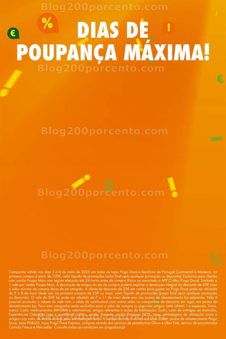 Antevisão Folheto PINGO DOCE Promoções Fim de Semana - 3 e 4 maio