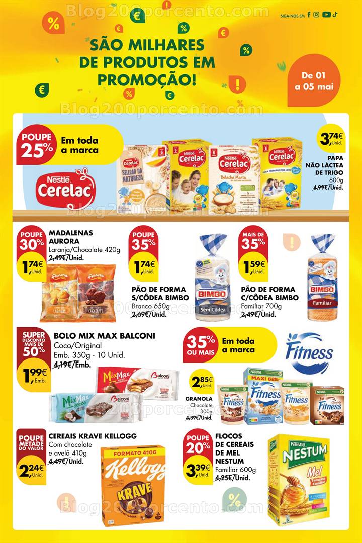 Antevisão Folheto PINGO DOCE Promoções Fim de Semana - 3 e 4 maio