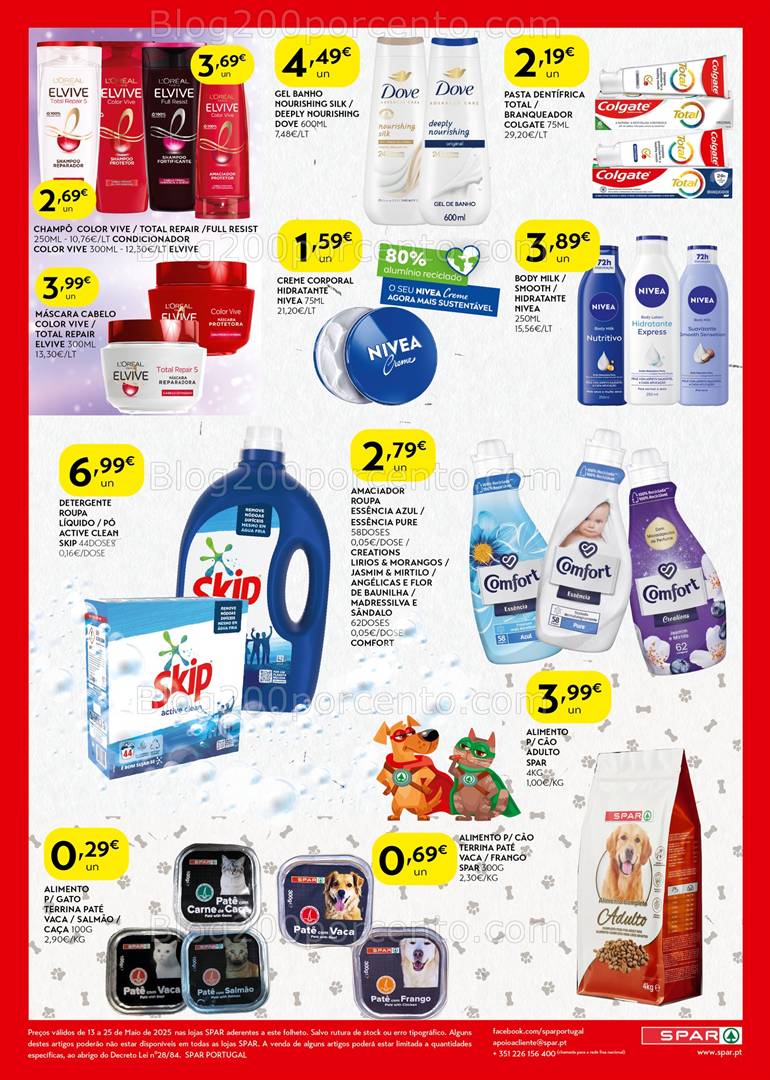 Antevisão Folheto SPAR Promoções de 13 a 25 maio