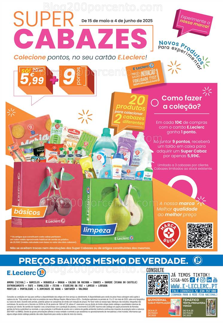 Antevisão Folheto E-LECLERC Promoções de 15 a 21 maio ofertas
