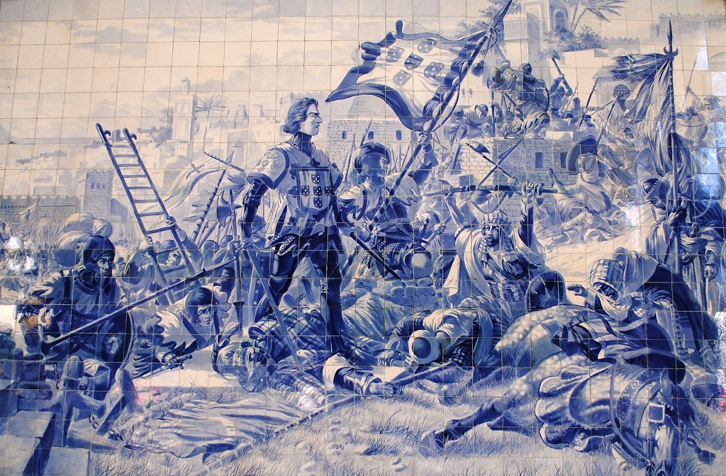 Infante D. Henrique na Conquista de Ceuta (pintura em azulejo)