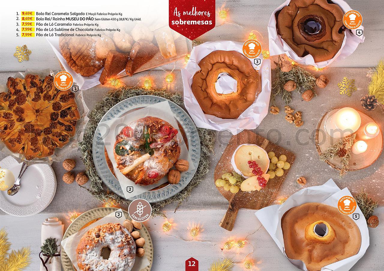 Antevisão Folheto AUCHAN Natal Gourmet Promoções de 4 a 31