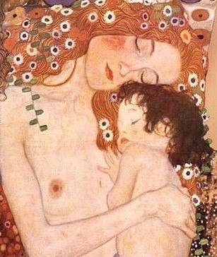Mãe e bebé - Gustavo Kilmt