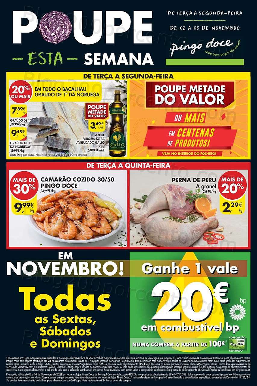 Antevisão Folheto PINGO DOCE Promoções de 2 a 8 novembro