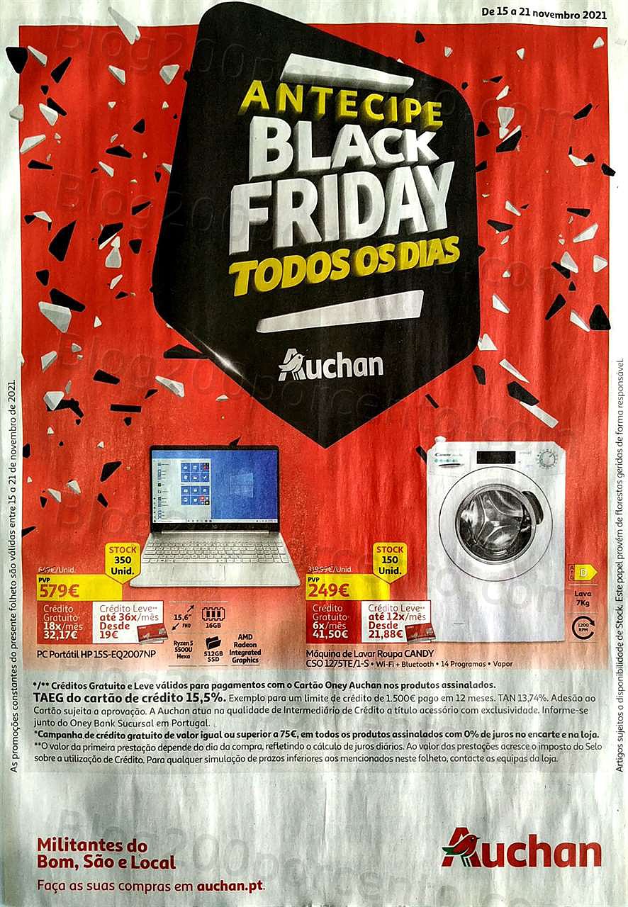 Auchan Black Friday 15 a 21 novembro