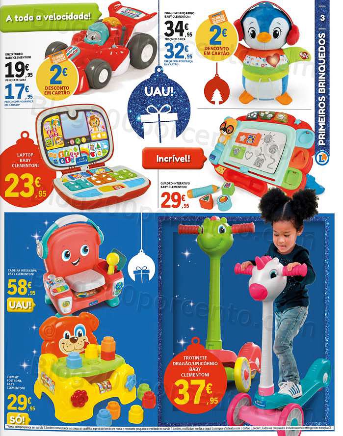 Antevisão Folheto E-LECLERC Brinquedos e Ofertas de Natal Promoções de 8 novembro a 8 dezembro