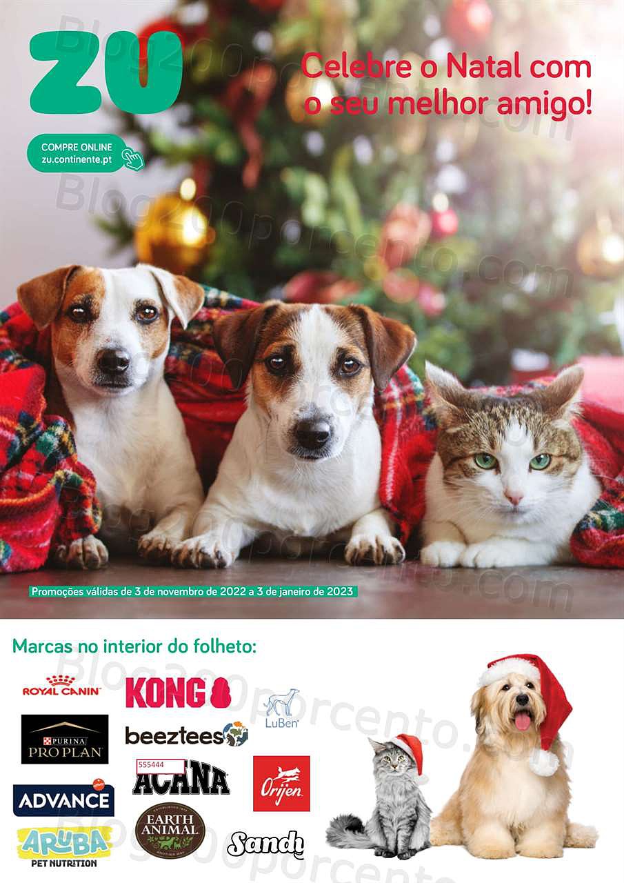 Antevisão Folheto Natal  ZU - CONTINENTE Pets Promoções até 3 janeiro