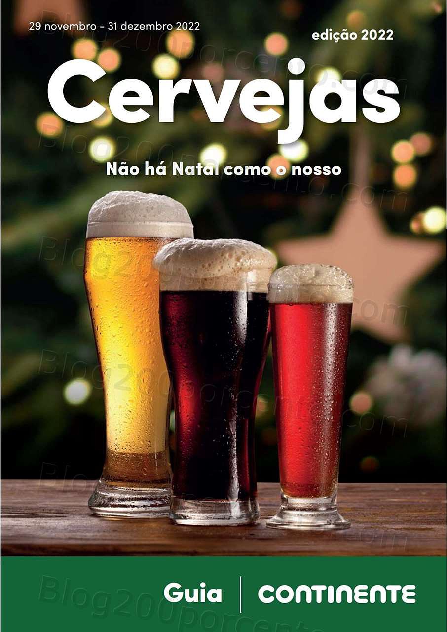 Antevisão Folheto CONTINENTE Especial Cervejas Promoções de 29 novembro a 31 dezembro