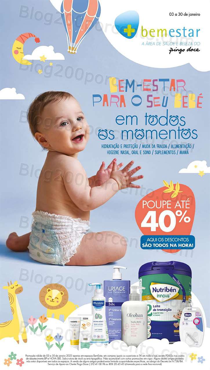 pingo doce, Folheto Pingo Doce Bebé Promoções de 3 a 30 janeiro