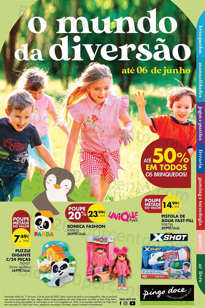 Antevisão Folheto PINGO DOCE Especial Dia da Criança Promoções de 17 maio a 6 junho