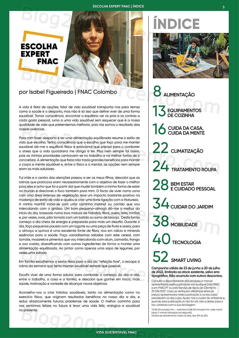 Antevisão Folheto FNAC Especial Vida Sustentável 23 junho a 20 julho