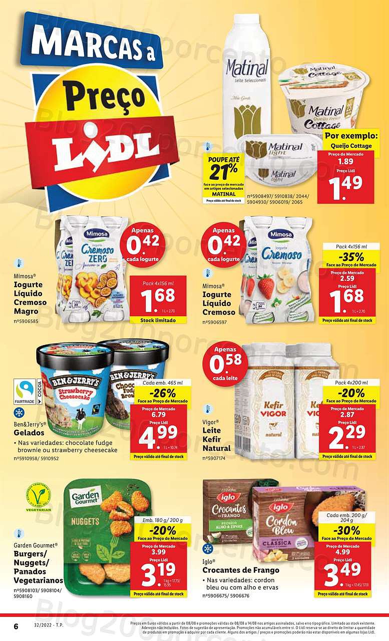 Antevisão Folheto LIDL Marcas A Preços LIDL Promoções de 8 a 14 agosto